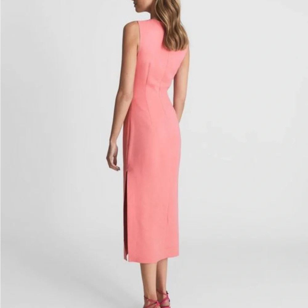Reiss Imogene rose color dress Size 6 - Picture 3 of 6